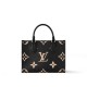 Louis Vuitton OnTheGo PM Toto Bag in Bicolor Monogram Empreinte Leather - Black/Beige