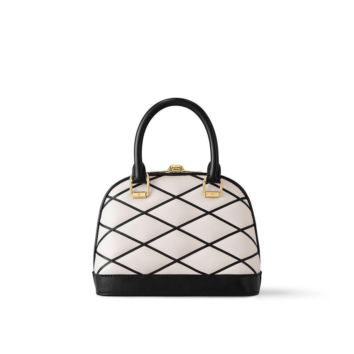 Louis Vuitton Alma BB Handbag in Malletage Leather - White