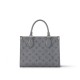 Louis Vuitton OnTheGo PM Toto Bag in Calfskin Leather - Gray