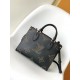 Louis Vuitton OnTheGo PM Toto Bag in Monogram Empreinte Leather - Black