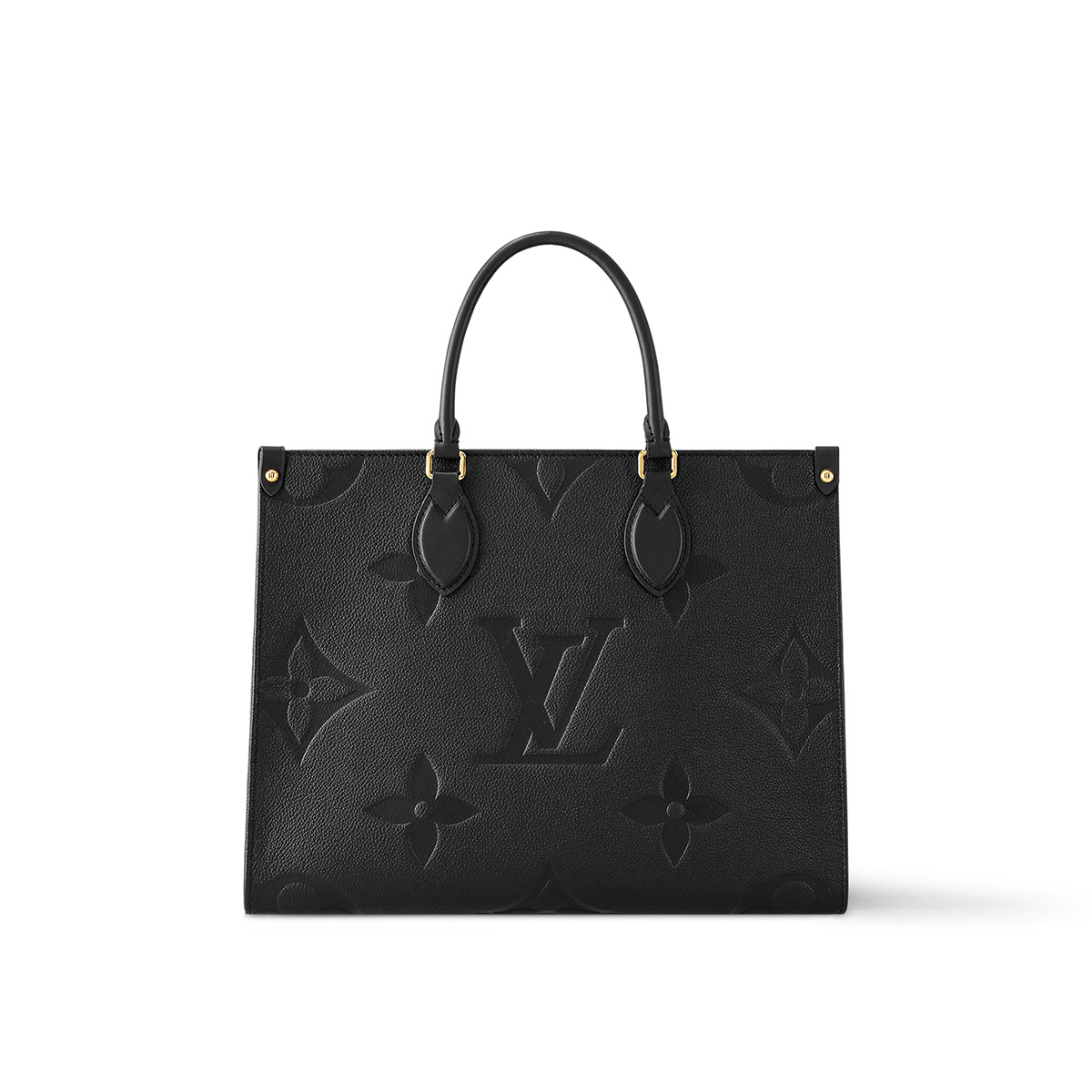 Louis Vuitton OnTheGo MM Toto Bag in Monogram Empreinte Leather - Black