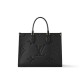 Louis Vuitton OnTheGo MM Toto Bag in Monogram Empreinte Leather - Black