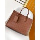 Louis Vuitton OnTheGo MM Toto Bag in Monogram Empreinte Leather - Cognac Brown