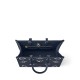 Louis Vuitton OnTheGo MM Toto Bag in Bicolor Monogram Empreinte Leather - Navy Blue/Cream