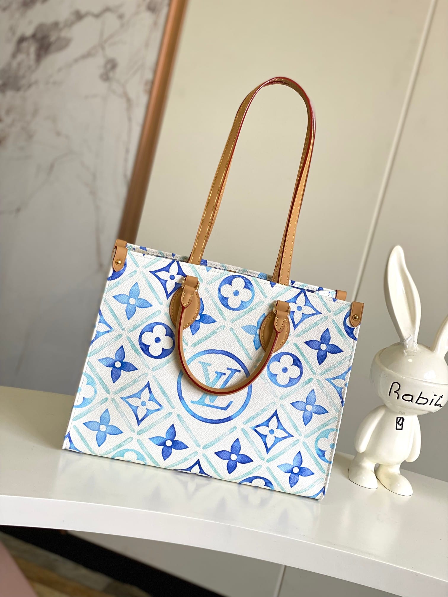 Louis Vuitton OnTheGo MM Toto Bag in Monogram Tiles Canvas