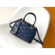 Louis Vuitton Alma BB Handbag in Malletage Leather - Bleu Marine