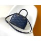 Louis Vuitton Alma BB Handbag in Malletage Leather - Bleu Marine