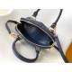 Louis Vuitton Alma BB Handbag in Malletage Leather - Bleu Marine