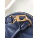 Louis Vuitton Alma BB Handbag in Malletage Leather - Bleu Marine