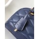 Louis Vuitton Alma BB Handbag in Malletage Leather - Bleu Marine