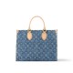 Louis Vuitton OnTheGo MM Toto Bag in Monogram Denim Canvas