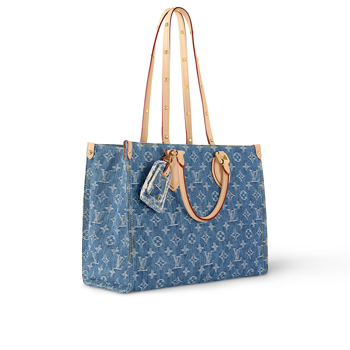 Louis Vuitton OnTheGo MM Toto Bag in Monogram Denim Canvas