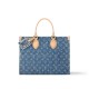 Louis Vuitton OnTheGo MM Toto Bag in Monogram Denim Canvas