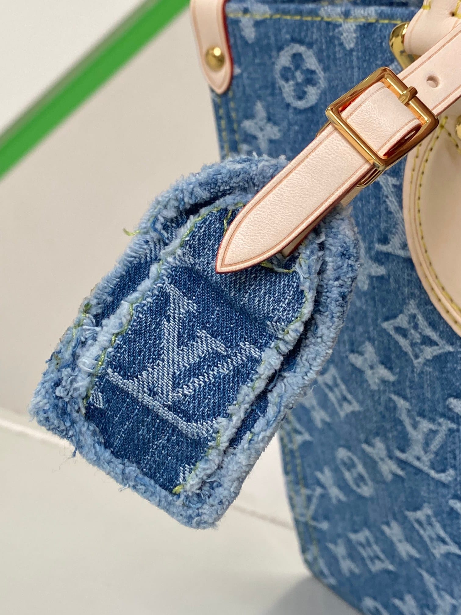 Louis Vuitton OnTheGo MM Toto Bag in Monogram Denim Canvas