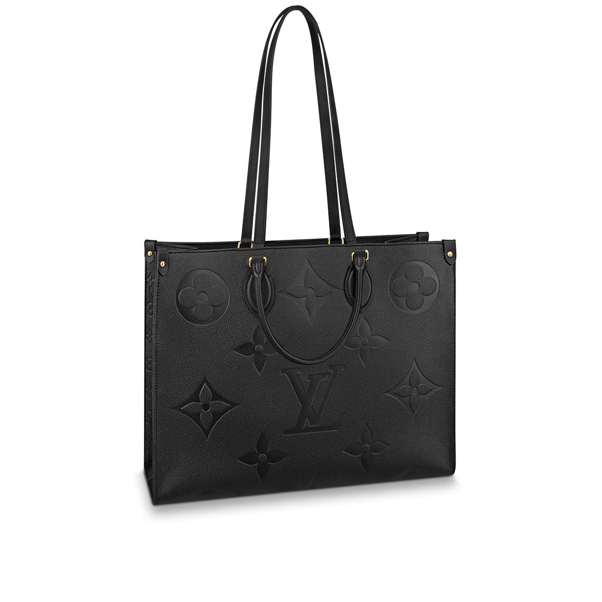 Louis Vuitton OnTheGo GM Toto Bag in Monogram Empreinte Leather - Black