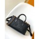 Louis Vuitton OnTheGo East West Toto Bag in Monogram Empreinte Leather - Black