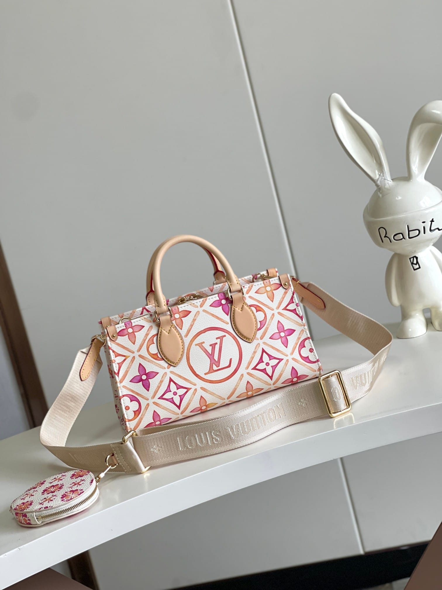 Louis Vuitton OnTheGo East West Toto Bag in Monogram Canvas - Coral