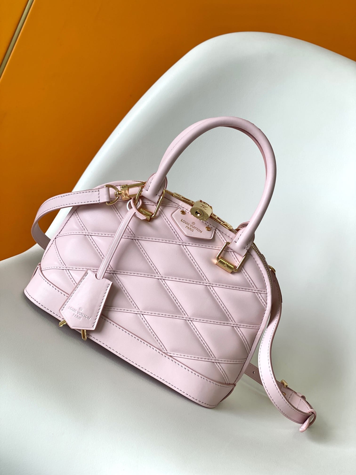 Louis Vuitton Alma BB Handbag in Malletage Leather - Rosabella