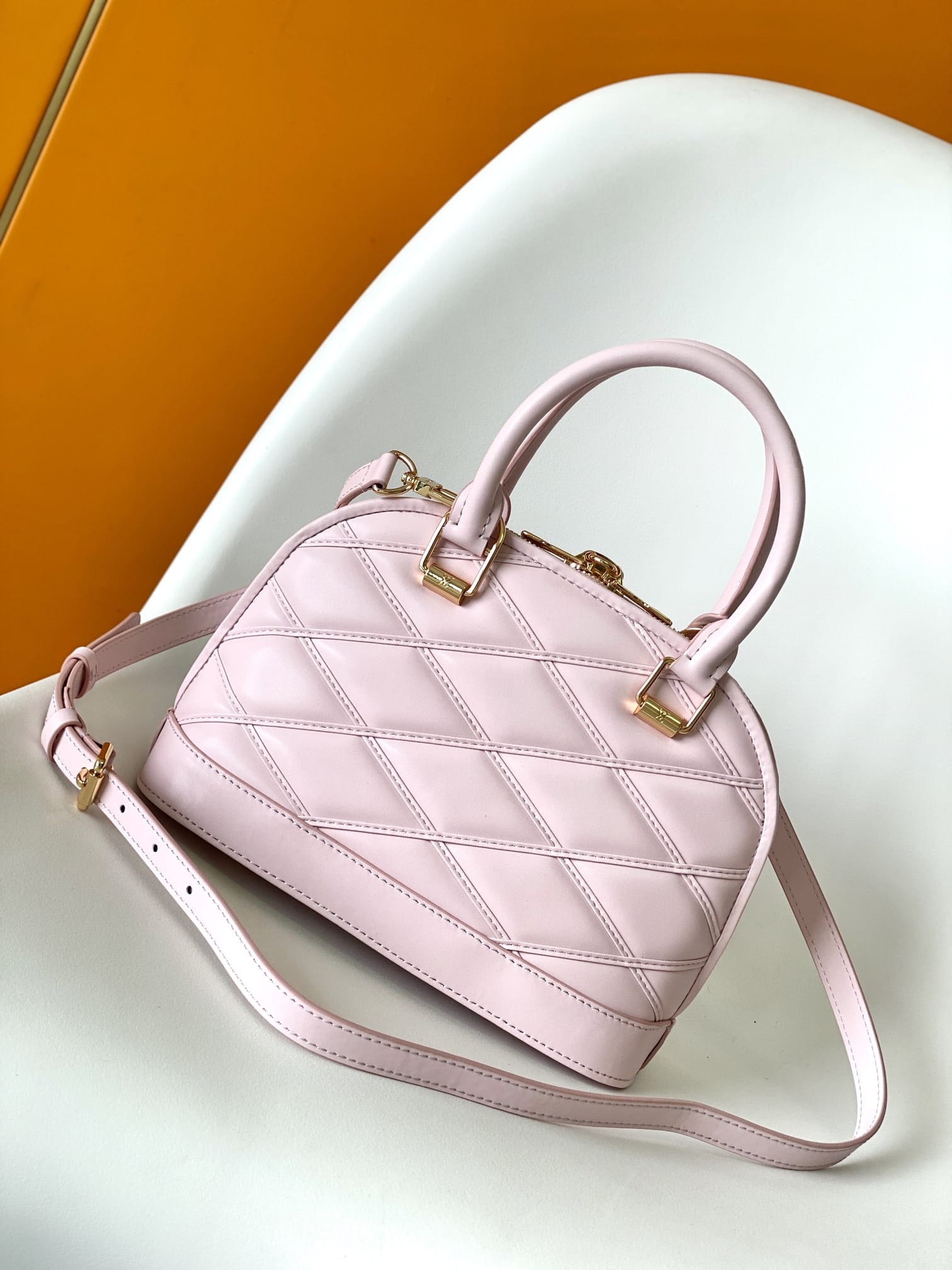 Louis Vuitton Alma BB Handbag in Malletage Leather - Rosabella