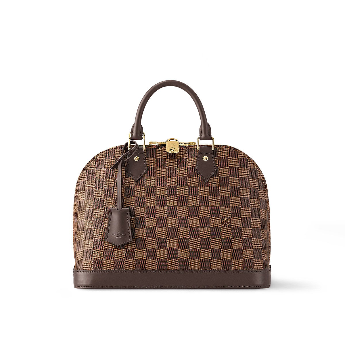 Louis Vuitton Alma PM Handbag in Damier Ebene Coated Canvas