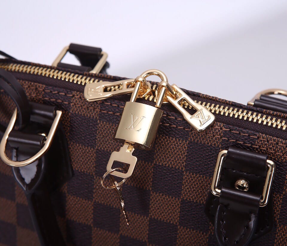 Louis Vuitton Alma PM Handbag in Damier Ebene Coated Canvas