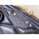 Louis Vuitton Alma PM Handbag in Malletage Leather - Black