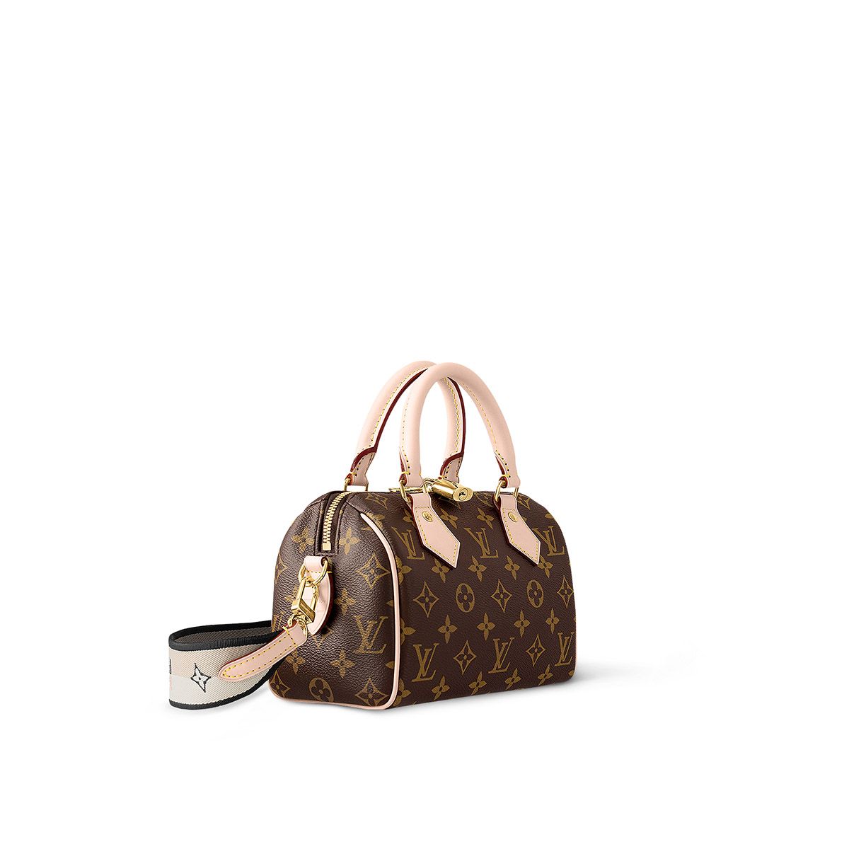 Louis Vuitton Speedy Bandoulière 20 Handle Shoulder Bag in Monogram Canvas - Black