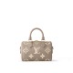 Louis Vuitton Speedy Bandoulière 20 Handle Shoulder Bag in Bicolor Monogram Leather - Gray/Beige