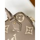 Louis Vuitton Speedy Bandoulière 20 Handle Shoulder Bag in Bicolor Monogram Leather - Gray/Beige