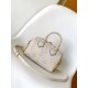 Louis Vuitton Speedy Bandoulière 20 Handle Shoulder Bag in Bicolor Monogram Leather - Latte/Candy Blue