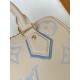 Louis Vuitton Speedy Bandoulière 20 Handle Shoulder Bag in Bicolor Monogram Leather - Latte/Candy Blue