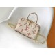 Louis Vuitton Speedy Bandoulière 20 Handle Shoulder Bag in Bicolor Monogram Leather - Latte/Chamallow