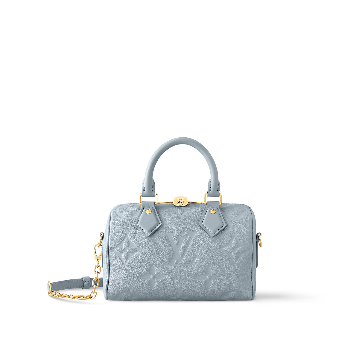 Louis Vuitton Speedy Bandoulière 20 Handle Shoulder Bag in Monogram Leather - Blue