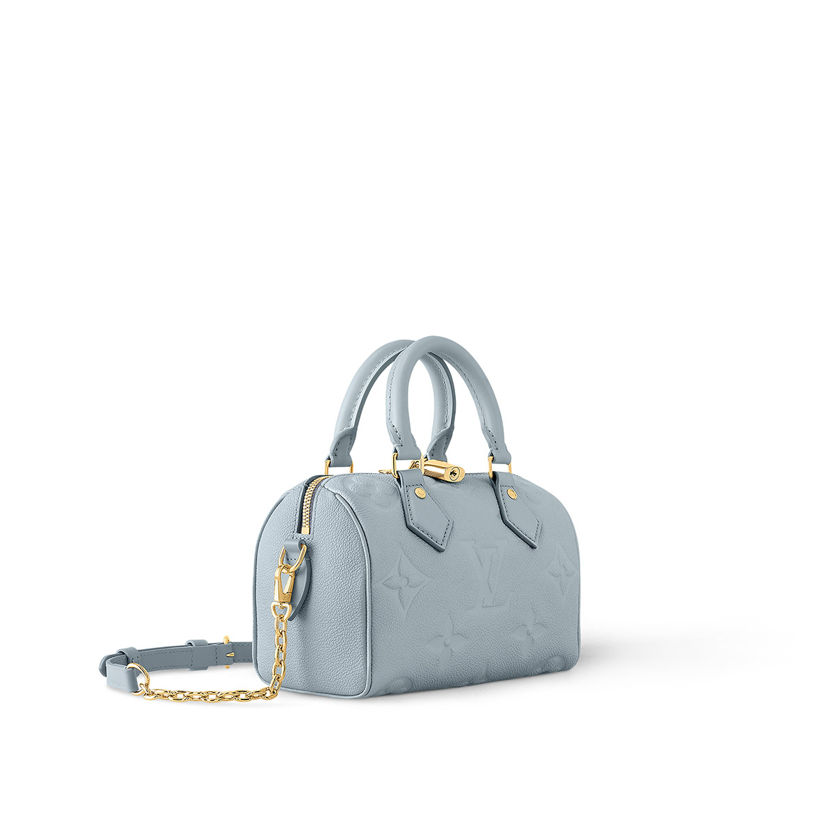 Louis Vuitton Speedy Bandoulière 20 Handle Shoulder Bag in Monogram Leather - Blue