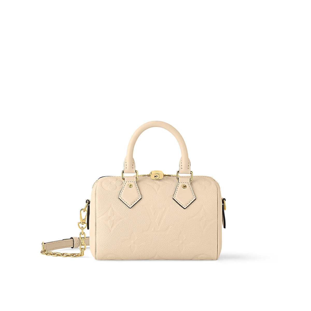 Louis Vuitton Speedy Bandoulière 20 Handle Shoulder Bag in Monogram Leather - Beige