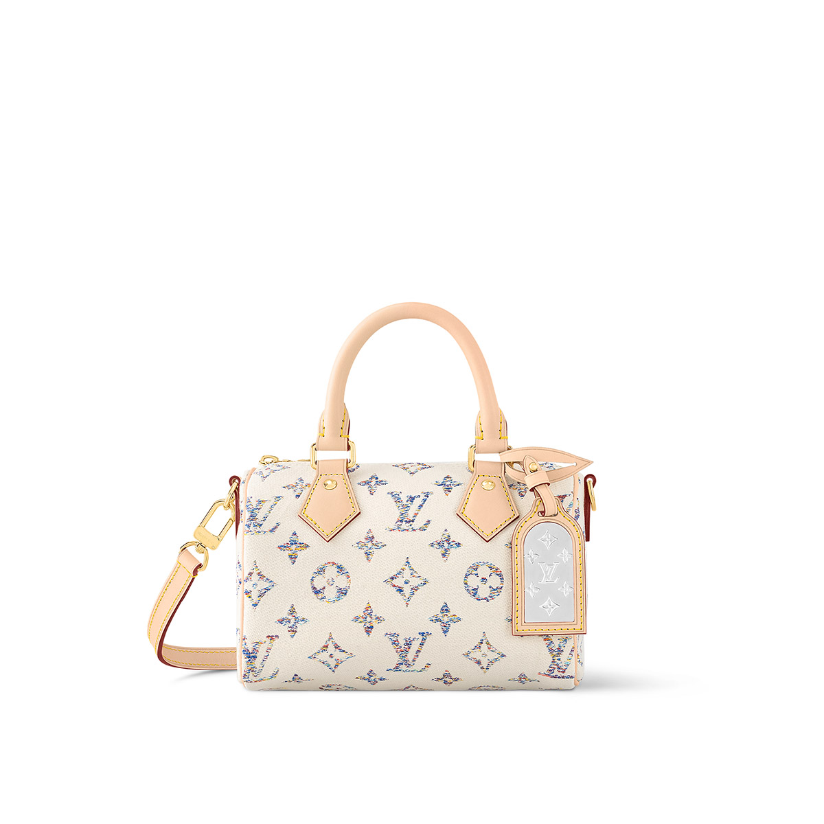 Louis Vuitton Speedy Bandoulière 20 Handle Shoulder Bag - Multicolor Beige