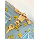 Louis Vuitton Speedy Bandoulière 20 Handle Shoulder Bag in Calfskin Leather - Baby Blue