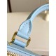 Louis Vuitton Speedy Bandoulière 20 Handle Shoulder Bag in Calfskin Leather - Baby Blue