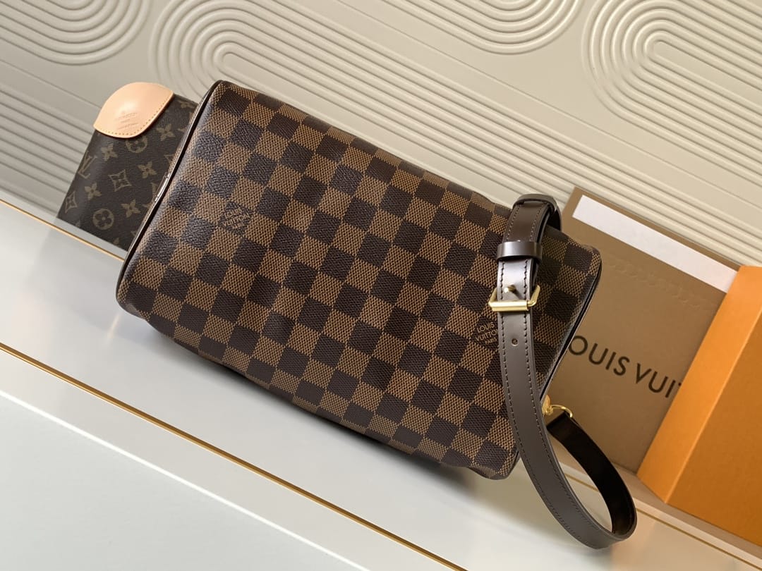 Louis Vuitton Speedy Bandoulière 25 Handle Shoulder Bag in Damier Ebene Canvas