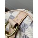 Louis Vuitton Speedy Bandoulière 25 Handle Shoulder Bag in Damier Azur Canvas