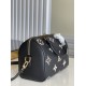 Louis Vuitton Speedy Bandoulière 25 Handle Shoulder Bag in Bicolor Monogram Leather - Black/Beige