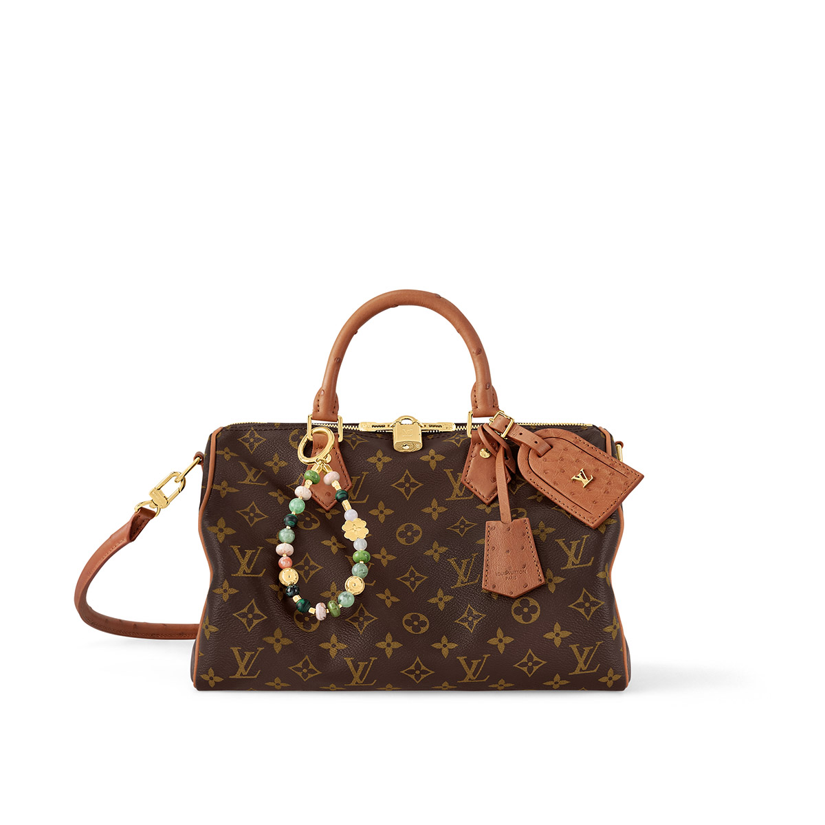 Louis Vuitton Speedy Soft 30 Boho Handle Shoulder Bag in Monogram Canvas - Tan