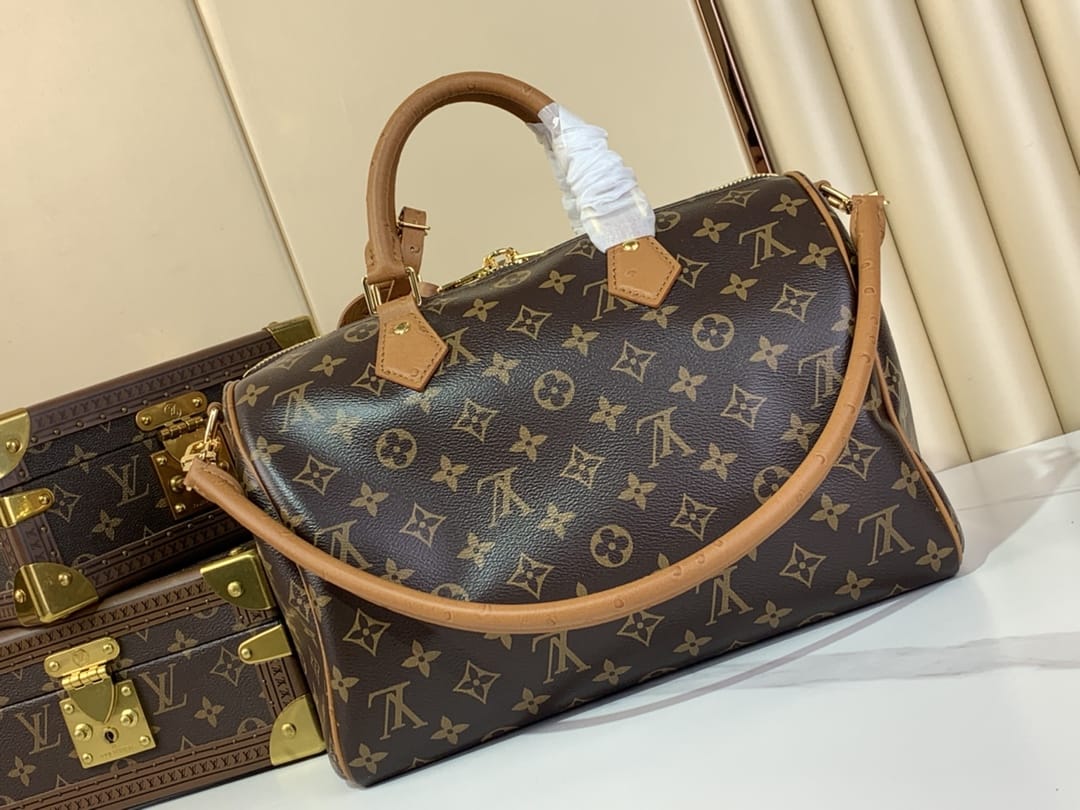 Louis Vuitton Speedy Bandoulière 20 Handle Shoulder Bag - Multicolor Beige