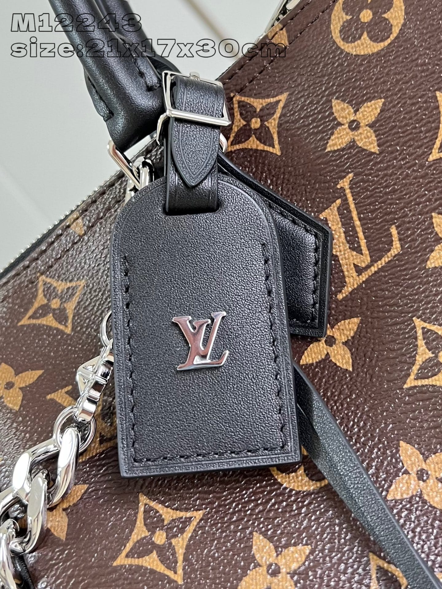 Louis Vuitton Speedy Soft 30 Dark Handle Shoulder Bag in Monogram Canvas - Black