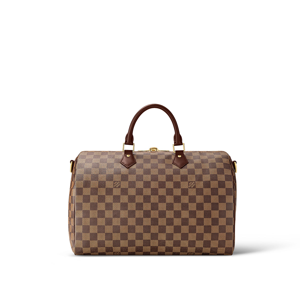 Louis Vuitton Speedy Bandoulière 35 Handle Shoulder Bag in Damier Ebene Canvas