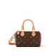 Louis Vuitton Nano Speedy Handle Shoulder Bag in Monogram Canvas