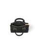 Louis Vuitton Nano Speedy Handle Shoulder Bag in Monogram Leather - Black