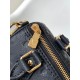 Louis Vuitton Nano Speedy Handle Shoulder Bag in Monogram Leather - Black