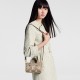 Louis Vuitton Nano Speedy Handle Shoulder Bag in Bicolor Monogram Leather - Gray/Cream