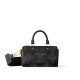 Louis Vuitton Nano Speedy Handle Shoulder Bag in Monogram Leather - Black